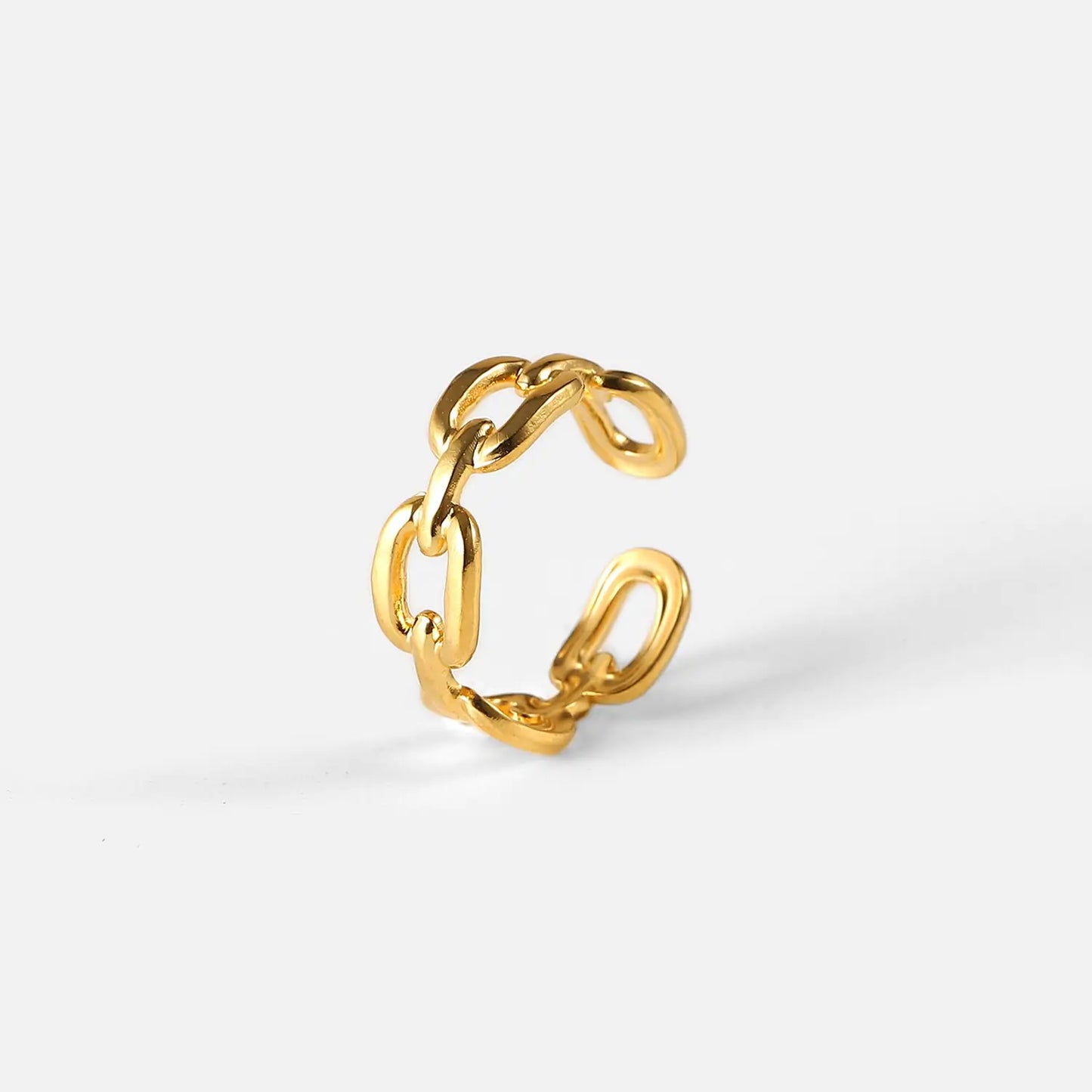 Twisted Link Chain Open Rings